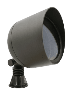 Brass Landscape Spot Light, PAR36 12 V, Die-Cast Antique Bronze Brass, Knuckle Mount