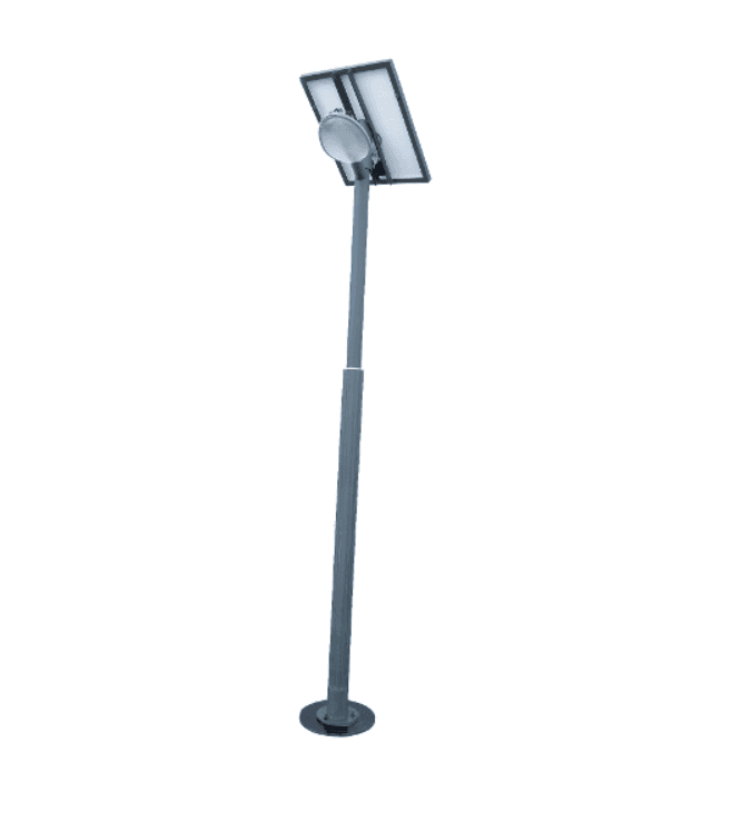 Discontinued Item- Solar garden aluminum pole lamp 30watt Led white Beam 120 degrees IP65 Pole (H)12ft Solar panel 60W side 32inx20in Lithium Battery 14.8V 15Ah