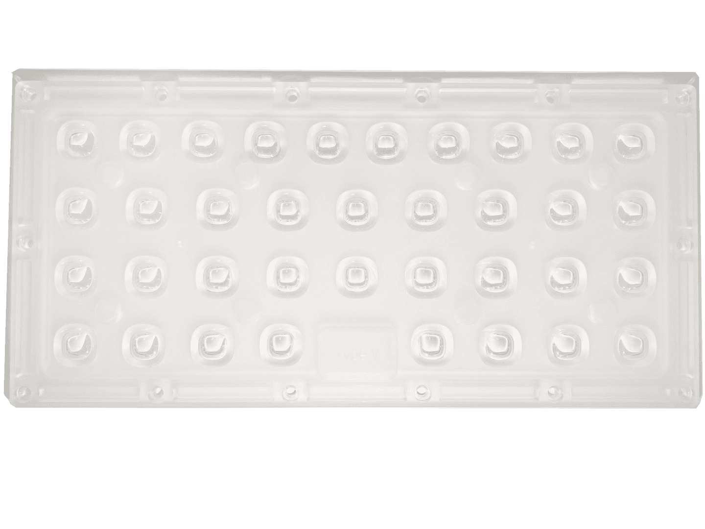 Type 4 Replacement Lens for RM Series Street Lights, 50,000 h LED Lifetime
