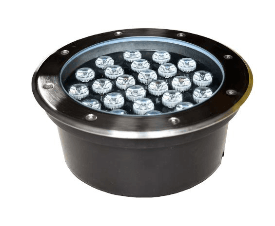 Underground LED Light 24W 24VDC 6000K IP67 Stainless Steel 45° Beam