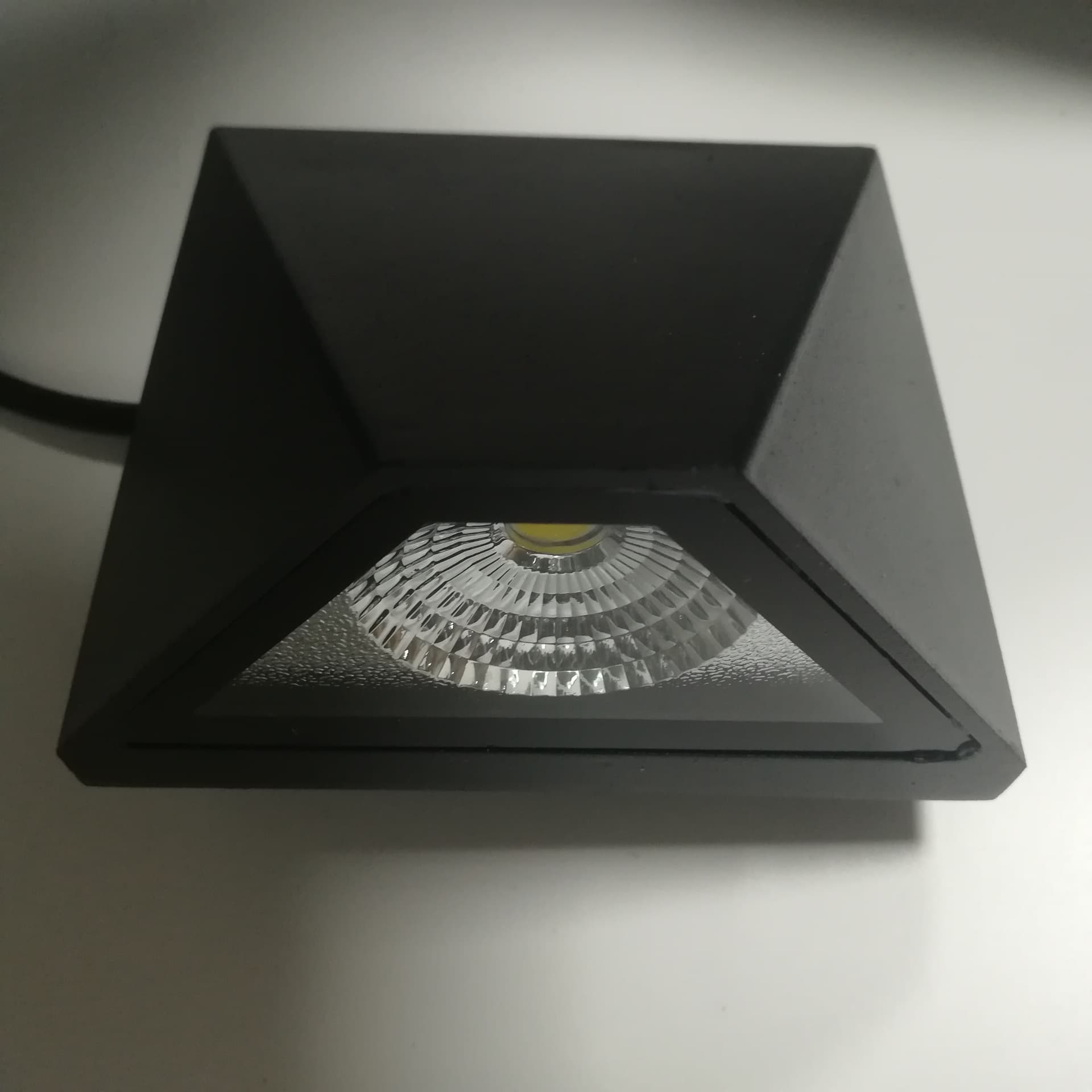 Outdoor LED Wall Sconce, 3W, 5000K, Black Finish, Wall Mount