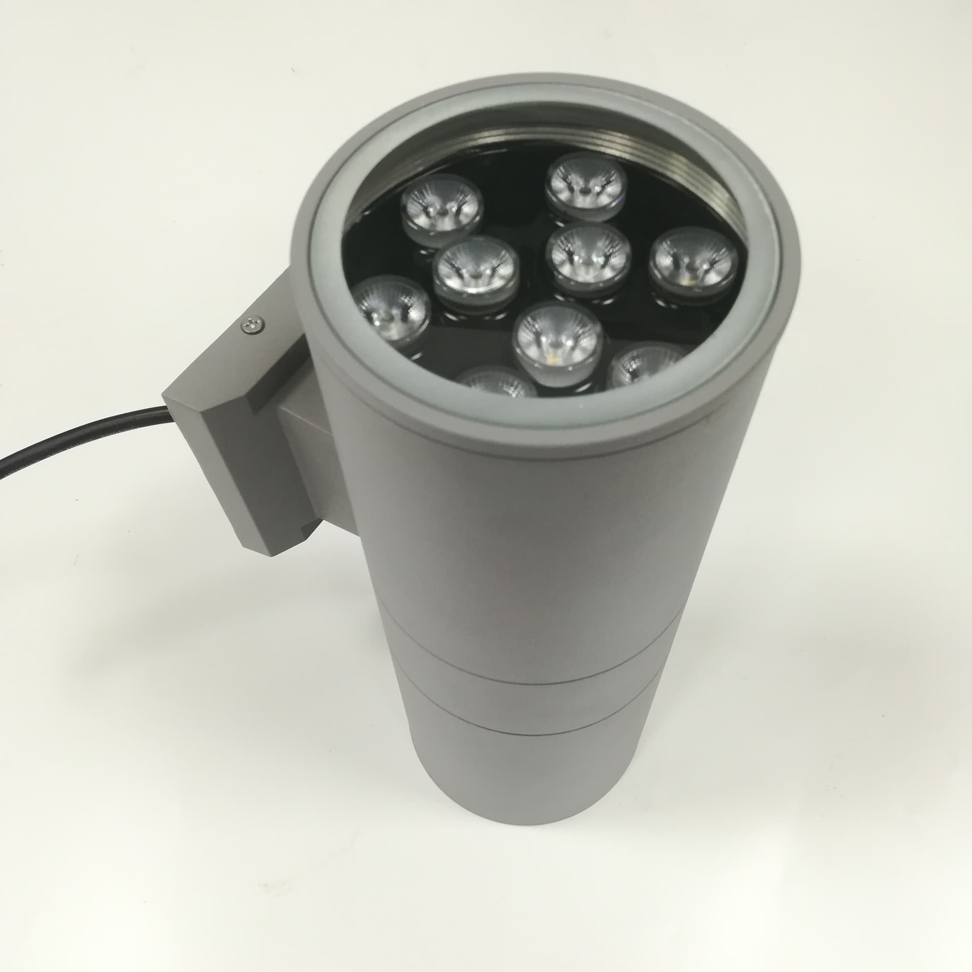 FINAL SALE - Limited 30-day Warranty- Price Drop 35%- Outdoor LED Wall Light 90x260mm Silver 5000K 2x6 watts