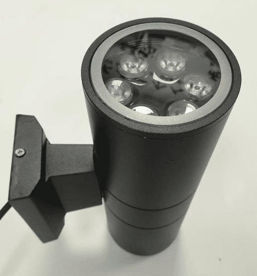 Outdoor LED Wall Sconce, Double-Sided 18W, 5000K, Matte Black, IP65