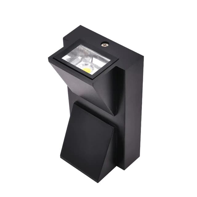 Outdoor LED Wall Sconce, Black, 5000K, 80×65×142mm Dual-Head Design