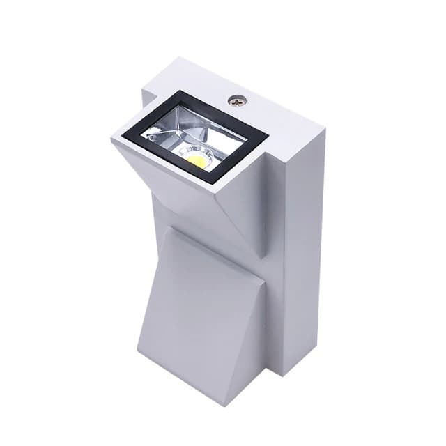 Outdoor LED Wall Sconce, 2x3W, 5000K, Silver, 80x65x142mm
