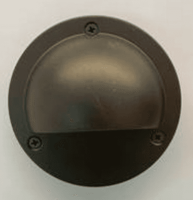 Rounded LED Step Light, 2.5W, 170 lm, 3000K, 120-Degree Beam, Bronze, IP65
