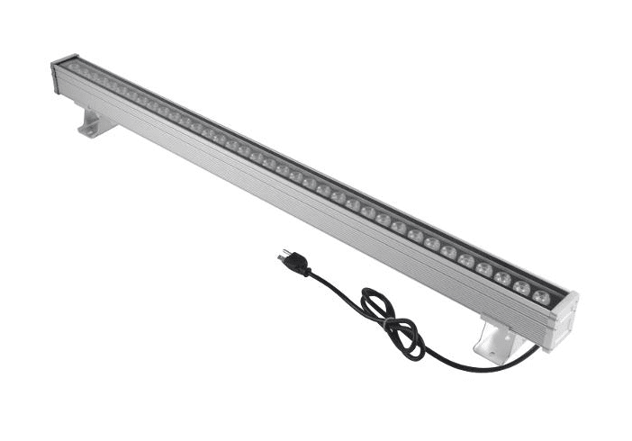 LED RGB Wall Washer, 108watt/AC100-265V, RGB 3in1, Size: 40"x2"x2", IP65, LED Chips: 36pcs x 3W, Aluminum, 3m outlet cable, RF Remote included