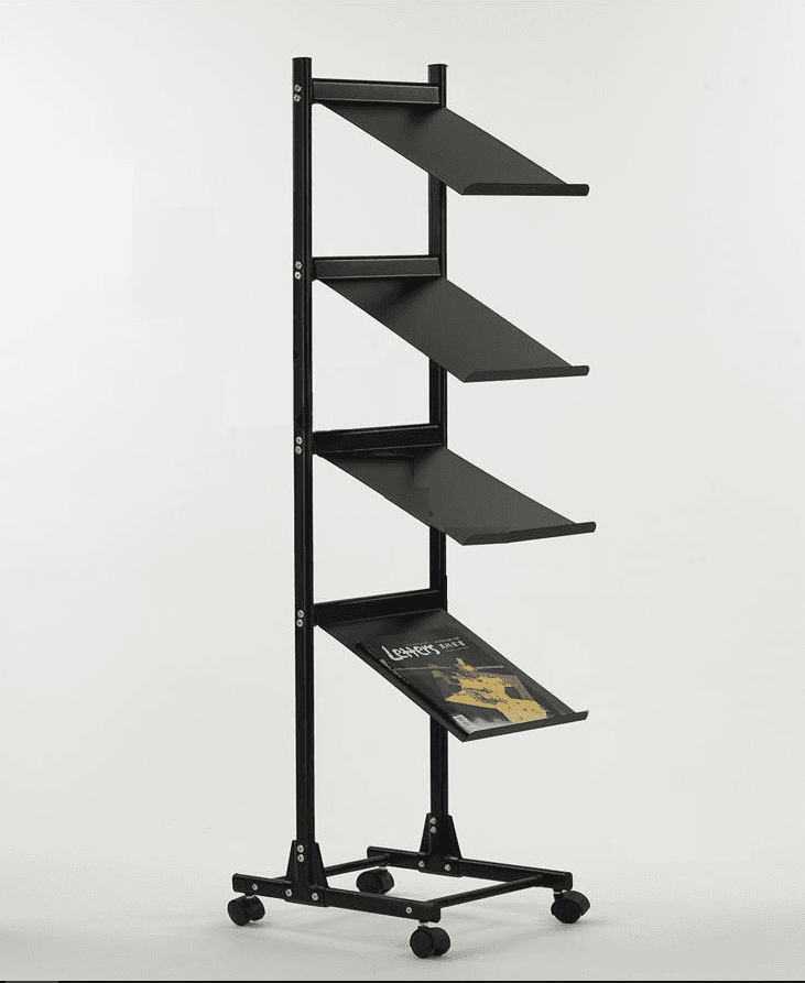 Discontinued Item- Steel 4 level catalog holder (W)13inx(H)56in