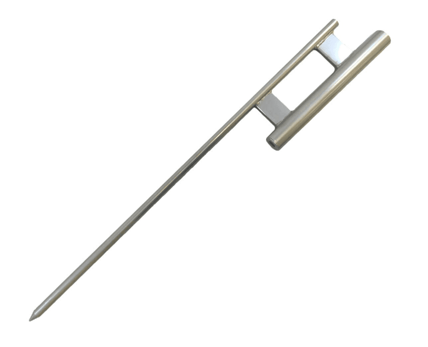Steel spike base for flying flag w/o bearing