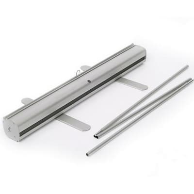 Retractable Banner Stand, 36.5 in x 79 in, with Carry Bag, 1-Year Warranty