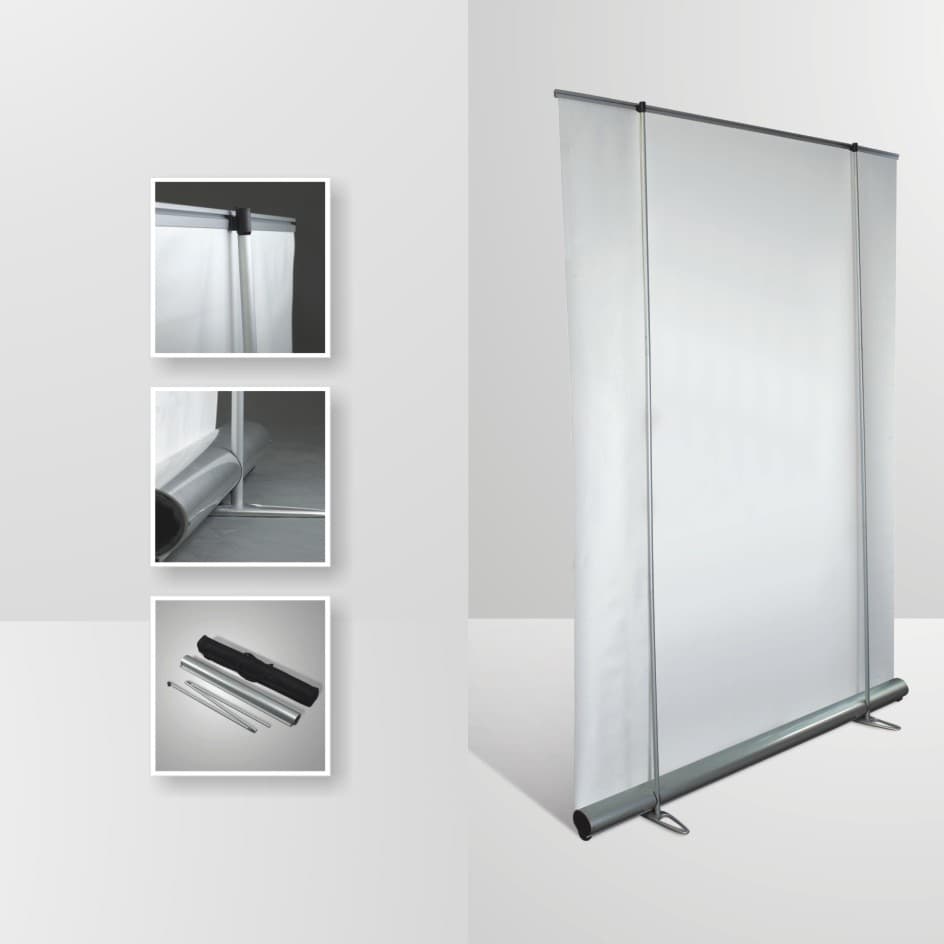 Discontinued Item- Premium aluminum Roll-Up display 59inx87in(1.5mX2.20m)