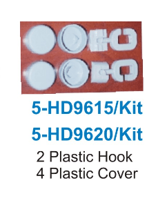 Accessory Kit for HD9615, 4 Protective Caps and 2 Storage Hooks
