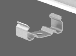Wall Mount Clip for LED Light Fixture Mounting, Compact Low-Profile Hardware