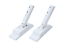 Linear Rod Base and Holder, White Finish, Set of 2, 1-Year Warranty