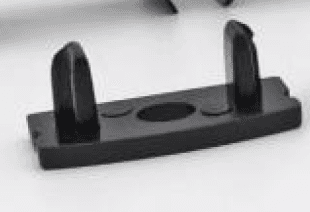 Black End Caps for LED Channel, 5-Pair Bag
