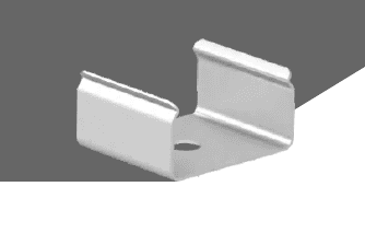 Wall Mount Clip for LED Fixtures, 10-Piece Bag, Locking Design