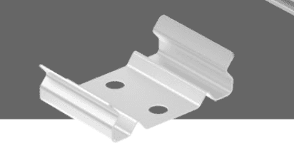 Wall Mount Clip for LED Panel Fixtures, Adhesive Backing, 1-Year Warranty