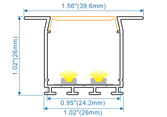 End Caps for LED Strip Channel, 5 Pairs per Bag