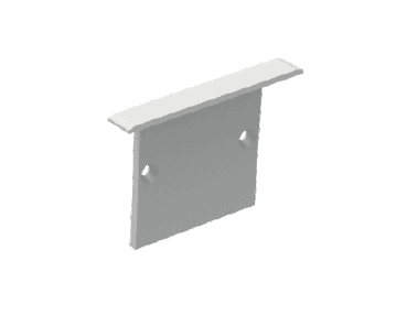 End Caps for LED Strip Channel, 2-Piece Set