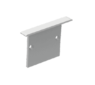 End Caps for LED Strip Channel, 2-Piece Set