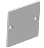 End Caps for Recessed LED Strip Channel, 2-Piece Set