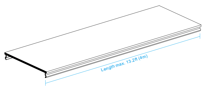 Opal Frosted Cover, 10 ft Length, 50,000 h LED Lifetime Rating