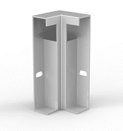 Inner Corner Connector for LDU8016 LED Strip Channel, 1-Year Warranty