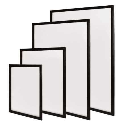Discontinued Item- Slim light box snap frame with cover (W)1.5in X (L)4ft