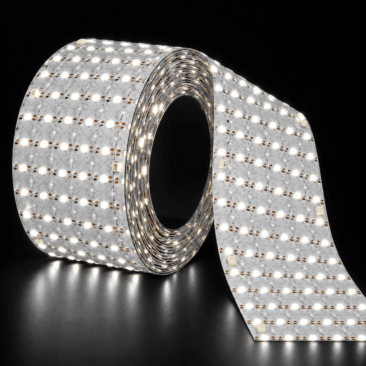 LED Panel Sheet, 43 W/m, 600 LEDs/m, 24 V DC, 3000 K, IP20, 5 m Cuttable Roll