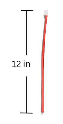 XH cable single side for power feeding for Single Color Flexible LED sheet L=12in