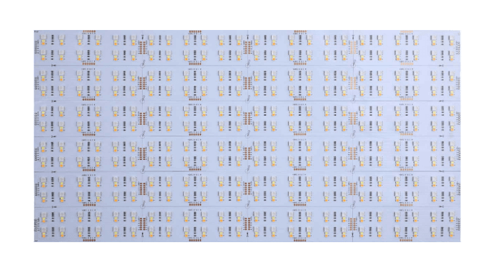 LED flexible lighting sheet 24VDC SMD5050 RGBCCT CRI80 288led/sheet 60mm cut 480x240mm 90W/sheet Max Power 100W 100 lm/W Beam Angle 180 IP20 3M tape back adhesive on-board XH female connector 2 yrs wrnty CE Rohs UL Listed