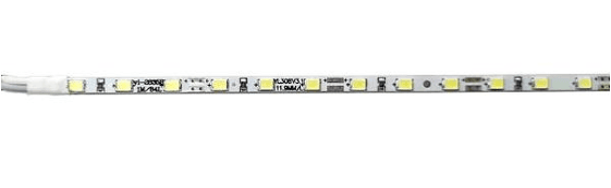 Discontinued Item- 24in Rigid strip White 6.5k (W4mmX(L)60cm 51 Leds 2835 10 Lumin Led 4.2W