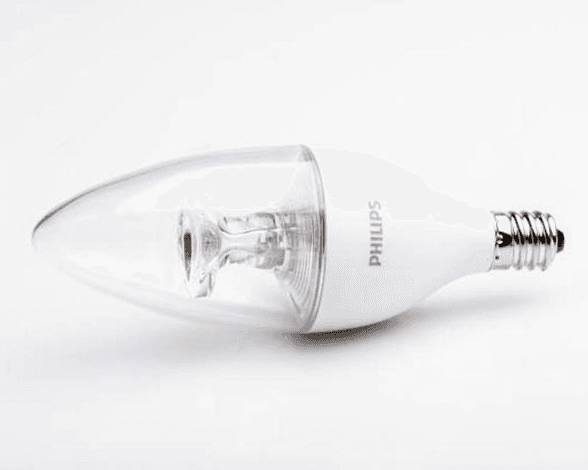 LED Candelabra Bulb B11/E12 Base, 4W, 5000K, 320 Lumens, Dimmable