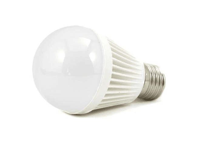 Dimmable LED E27 Bulb, 7W Warm White 3000K, 120-240VAC, 58mm Diameter