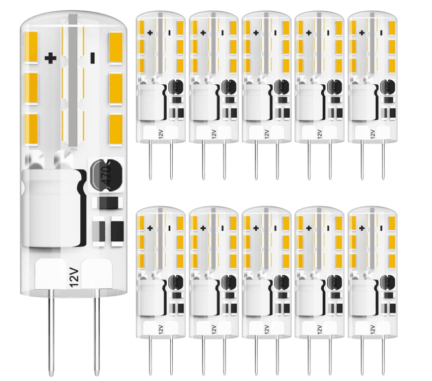 G4 LED Bulb 1.5W 12VDC Warm White 3000K 180lm, Aluminum, SMD3014