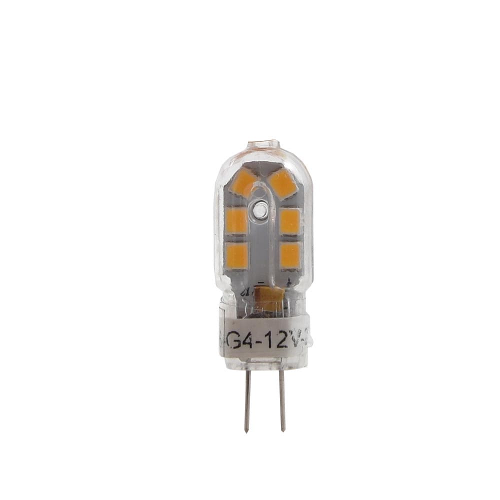 G4 LED bulb 2watt/12Vac, Day white 3000k, 150lumen, CRI>80, SMD2835 x 12 pcs, CE ROHS, Size: D12*H36mm