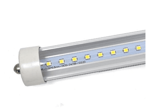 8 ft T8 LED Tube Light, 40W 5000K, Type B Ballast Bypass, ETL Listed