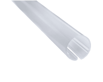 PC Frosted Cover for 5 ft T8 V-Shape Tube Light, Polycarbonate, 1-Year Warranty