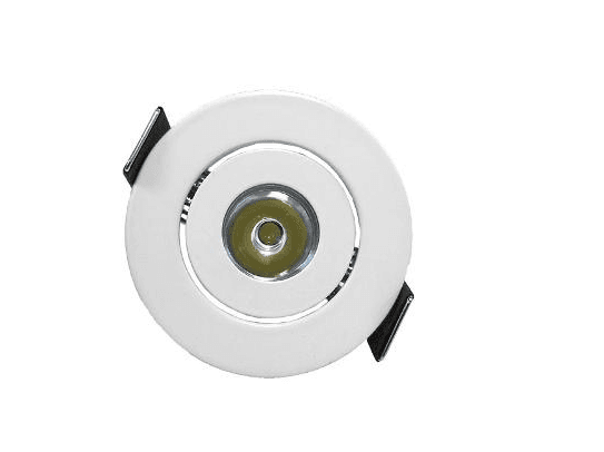 2" LED Cabinet light, 2W, 3000K, DC12V, Beam: 30 Deg., CRI >80, 140lm, 70lm/w, High powered LED, 25000 hrs, PF>0.9, ETL Listed, CE. RoHS, Dimmable, White