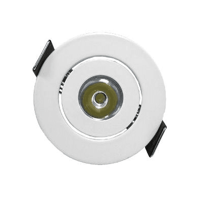 2-Inch LED Cabinet Light, 20W, 6500K, 120V, Dimmable, White Finish
