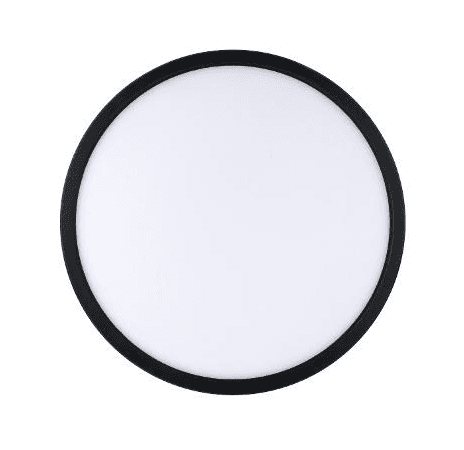 Flush Mount Black Ceiling down lights, 12", 120V, 50/60Hz, 2100 lms, 5CCT (27K,3K,35K,4K,5K), 28W, Triac. Dimm, PF>0.8, CRI +80, 50000 hrs, Night Light 3W (2700K)