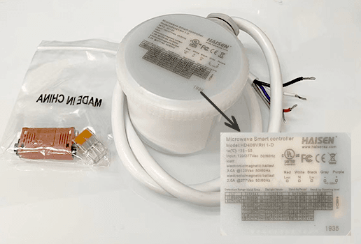 5.8GHz Microwave Motion Sensor for LED High Bay, 1-10V Dimmable, IP65