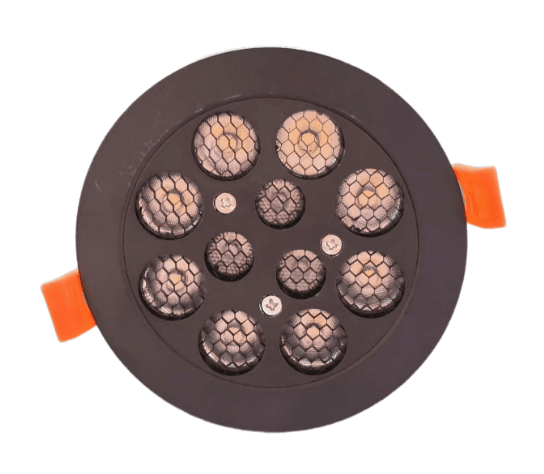Jewelry Lights, Aluminum Black Housing, Input 24 VDC, 30W, 230x50mm, Cut out 160mm, 6500K with RGBW, Beam Angle 24 Degree, CRI 85 80 LM/W , includes Remote RF