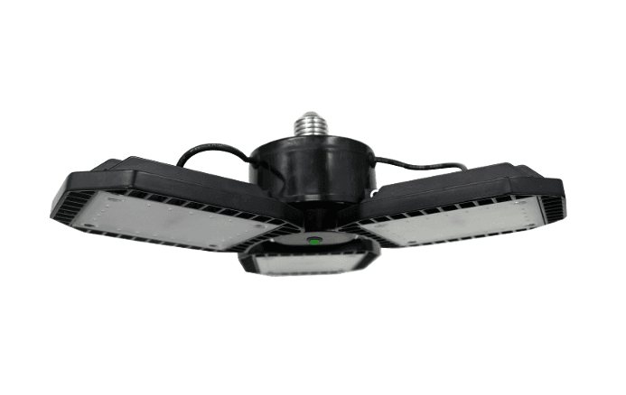 FINAL SALE - Limited 30-day Warranty- Price Drop 15% Lumipro LB Series LED garage light 80W 120lm/w 9600lm 100to 277VAC CCT: 5000K ETL Listed with microwave sensor E26/E27 base black body