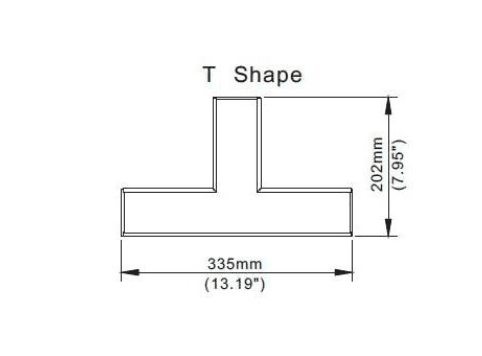 T-Type Connector Plate for Up-Down Light Fixtures, White, IP20