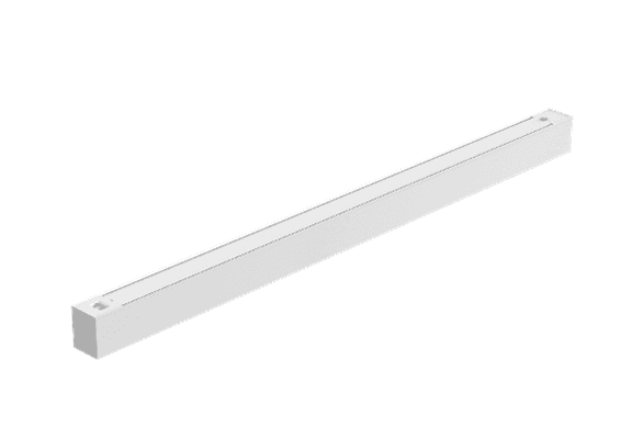 LED Linear Architectural Fixture, 4 ft, 30 W, selectable 3000/4000/5000 K, 120-240 V AC, White
