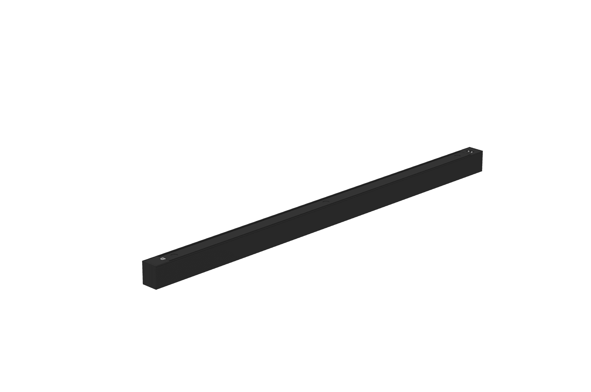 Architectural Linear Fixture, 4 ft, 30-50W Selectable, 4-CCT, 0-10V Dimming, Black Finish