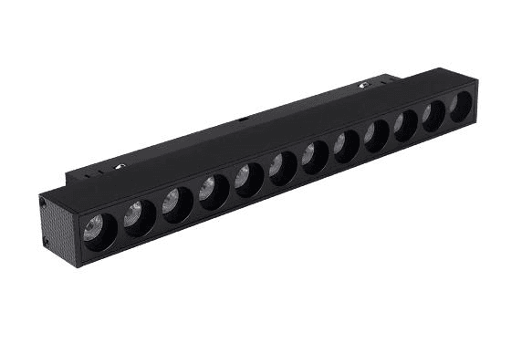 Magnetic Track System Magnetic Grille Track light (2.4Ghz) 12W RGB+CCT 27K-65K DC48V CRI90 900LM 75LM/W Dim 436x42.5x16.5 mm