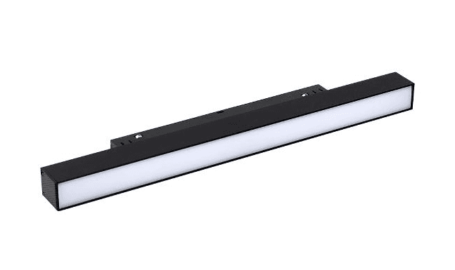 Magnetic Track System Magnetic Floodlight Track light (2.4Ghz) 24W Dual White 27K-65K DC48V CRI90 1530LM 60LM/W Beam Angle 120 Dim 603x42.5x16.5 mm