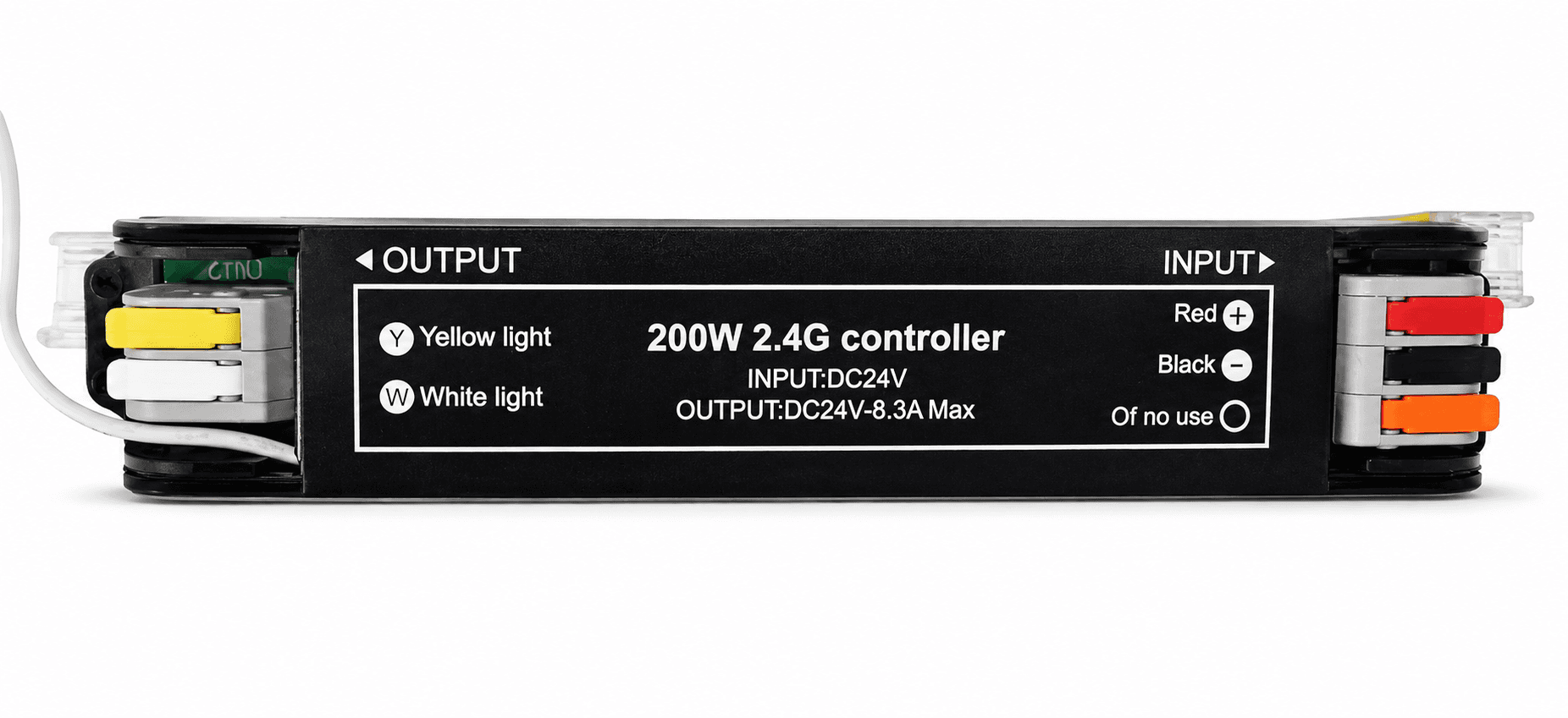 Woven Track System Controller, 2.4GHz Wireless, 200W at DC24V, IP20 Aluminum Housing